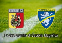 Catanzaro Frosinone, la diretta scritta