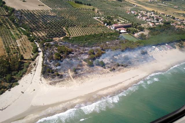 foto effettuata da elicottero della Regione Calabria