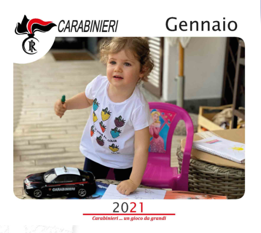 carabinieri calendario 2021 - gennaio