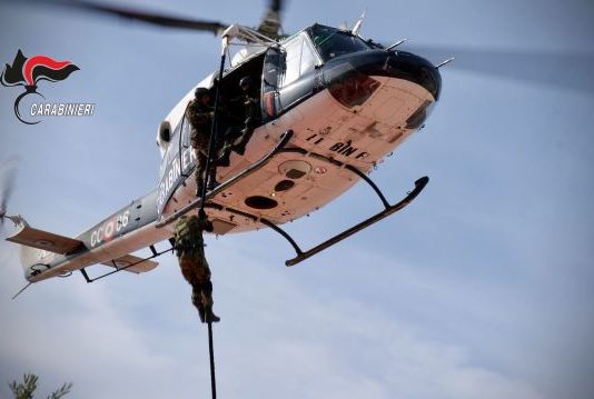 Eliportato Calabria, Carabinieri