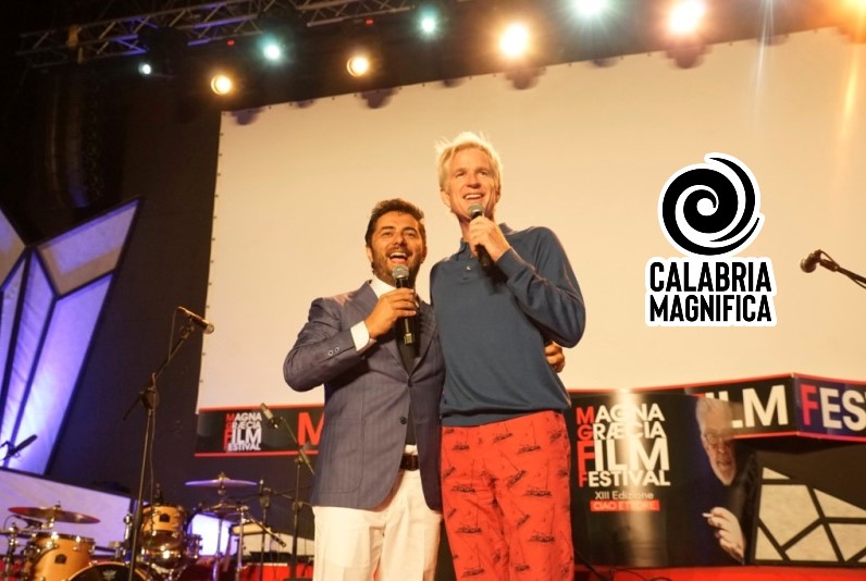 Gianvito Casadonte con Matthew Modine (MGFF) ph Calabria Magnifica