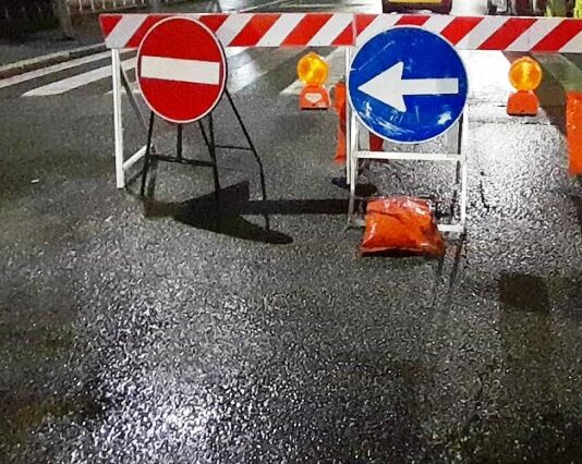 strada chiusa, lavori in corso