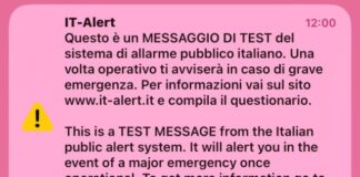 Test di allerta in Calabria