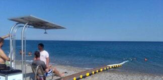 Spiaggia motorizzata per disabili