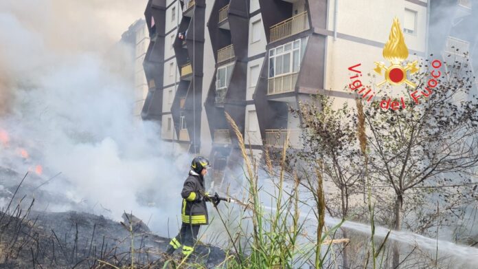 incendio catanzaro