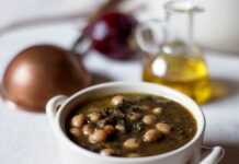 zuppa di fagioli e bieta