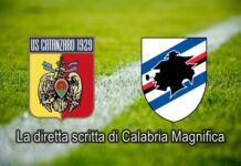 Catanzaro Sampdoria la diretta scritta di Calabria Magnifica