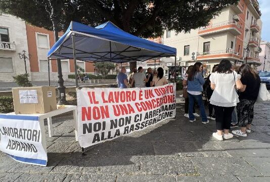 sindacati, protesta, abramo cc