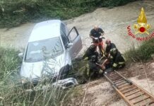 incidente a Crotone, auto fuori strada