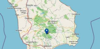 TERREMOTO LIEVE ENTITA' EPICENTRO ALBI, IN PROVINCIA DI CATANZARO