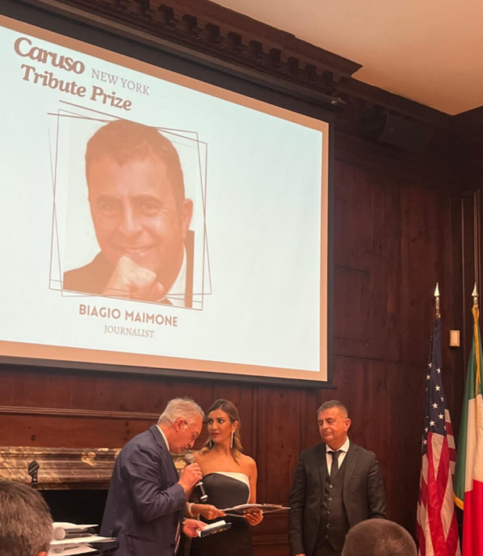 New York: premiato Biagio Maimone come miglior comunicatore dell'anno