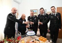 L'Appuntato Pasquale Caiola festeggia 102 anni