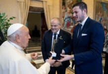 Michele e Antonio Affidato incontrano Papa Francesco