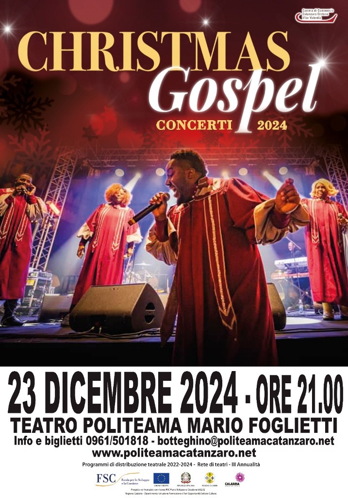 locandina TEATRO POLITEAMA, Concerto Gospel 