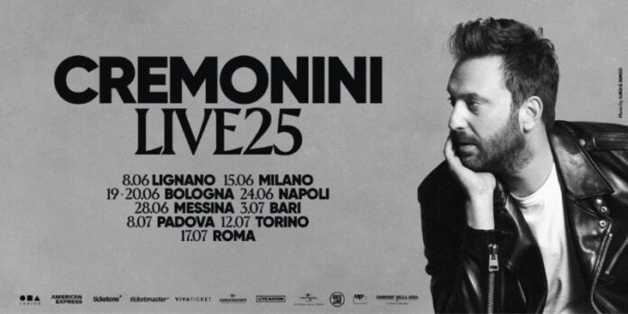 Cesare Cremonini, date, tour 2025