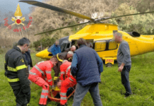 77enne soccorso dai vigili del fuoco