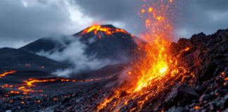 eruzione dell'etna