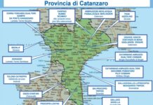 Mappa ndrangheta provincia Catanzaro